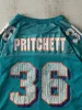 Vintage 95' Teal Miami Dolphins #36 Stanley Pritchett Cropped Jersey (M/L) sold by Rebalance Vintage
