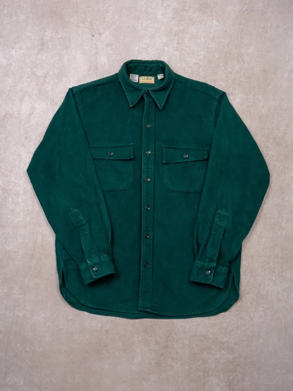 Vintage 90s Green LL Bean Cotton Button Up (M/L) sold by Rebalance Vintage