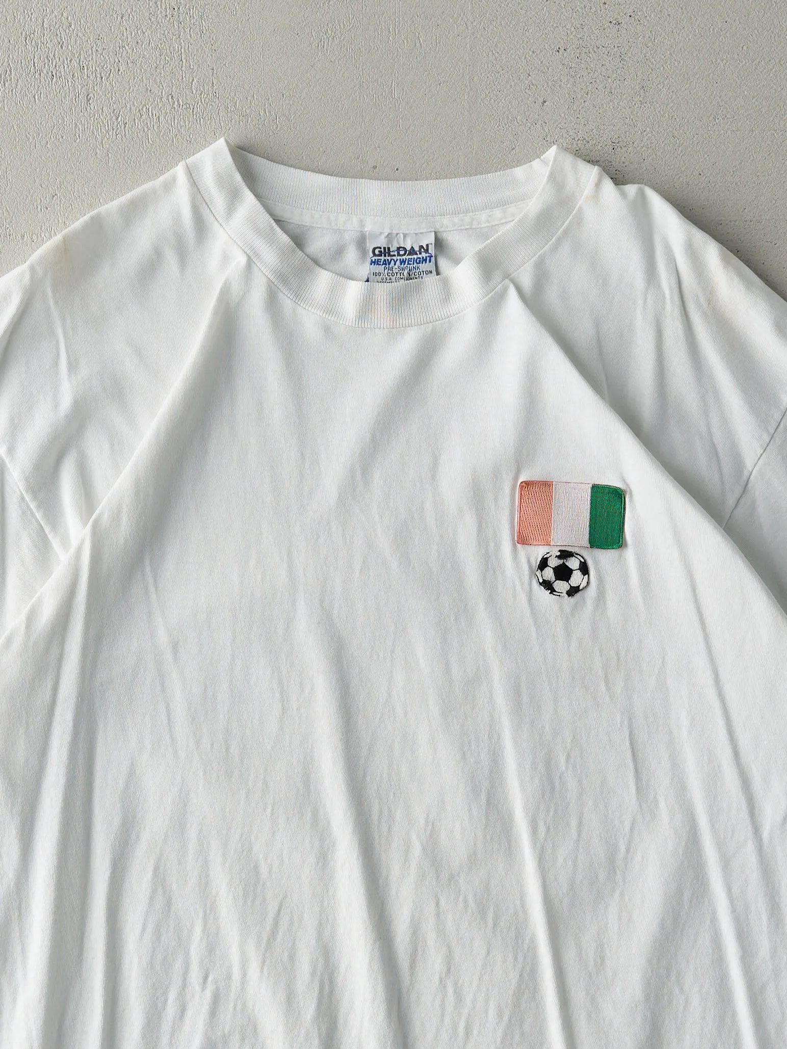 Vintage 98' White Italy Soccer Tee (M) sold by Rebalance Vintage product image thumbnail 3
