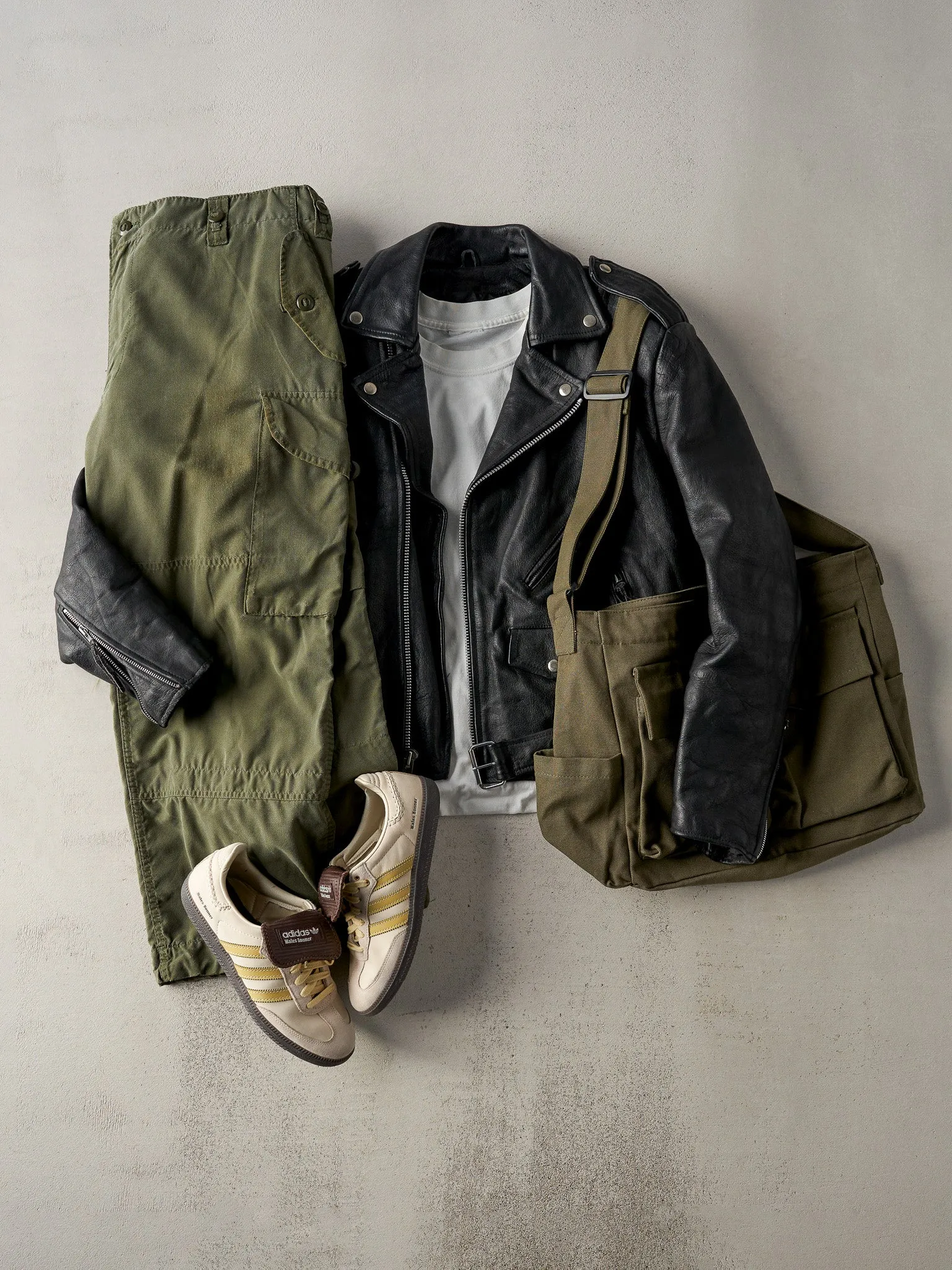 Vintage 90s Black Wilsons Leather Biker Jacket (S/M) sold by Rebalance Vintage product image thumbnail 2