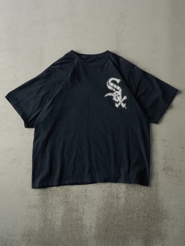 Vintage 90s Black Chicago White Sox MLB Tee (L) sold by Rebalance Vintage