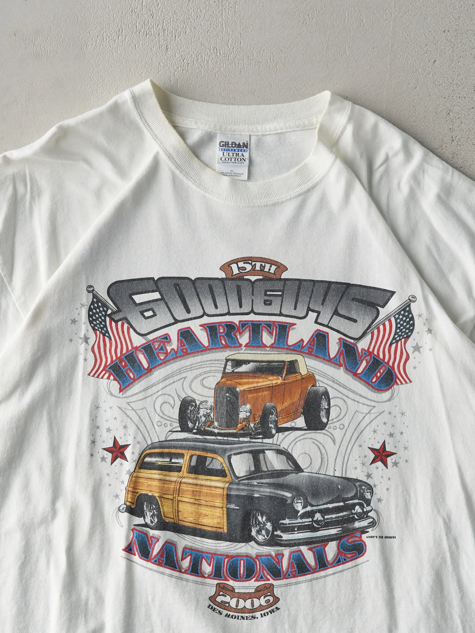 Vintage 06' White Goodguys Heartland Nationals Car Show Tee (L) sold by Rebalance Vintage product image thumbnail 3
