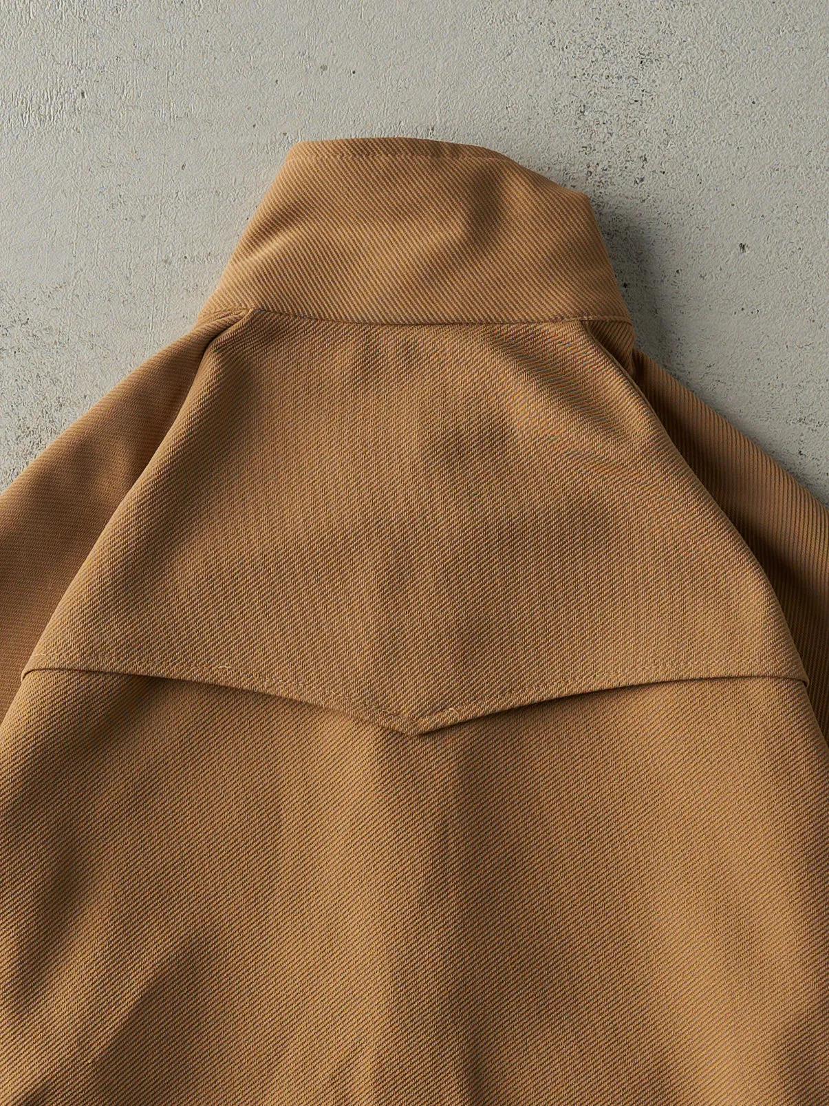 Vintage 70s Camel Textured Light Weight Harrington Jacket (M) sold by Rebalance Vintage product image thumbnail 4