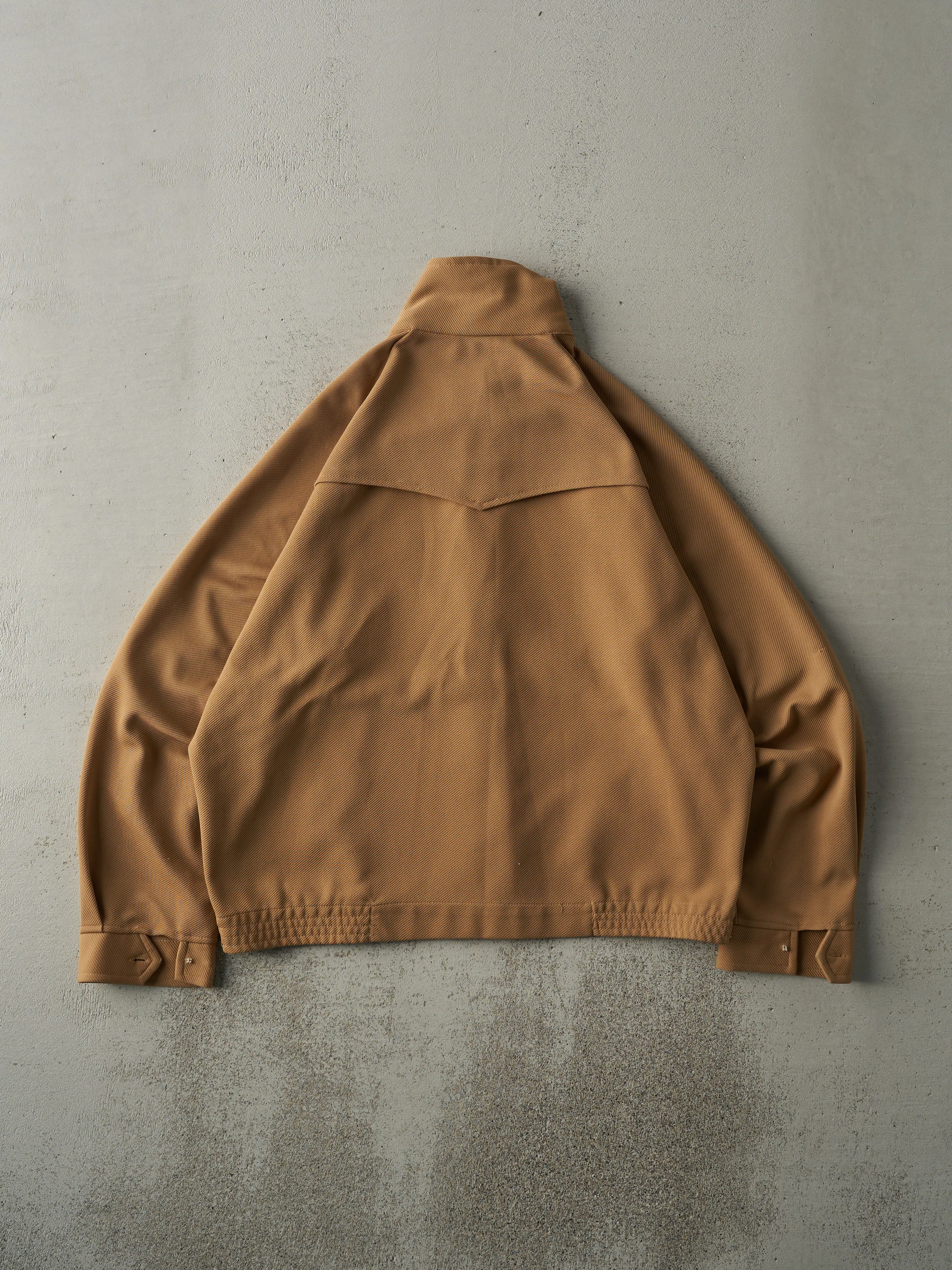 Vintage 70s Camel Textured Light Weight Harrington Jacket (M) sold by Rebalance Vintage product image thumbnail 2