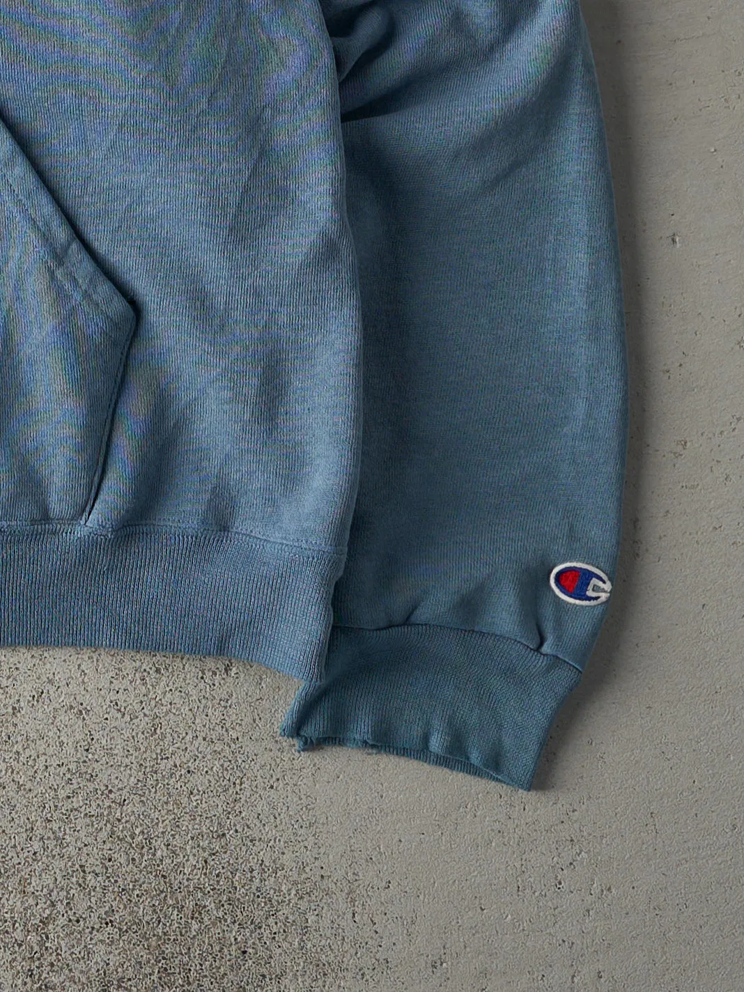 Vintage 90s Powder Blue Champion Hoodie (L) sold by Rebalance Vintage product image thumbnail 3