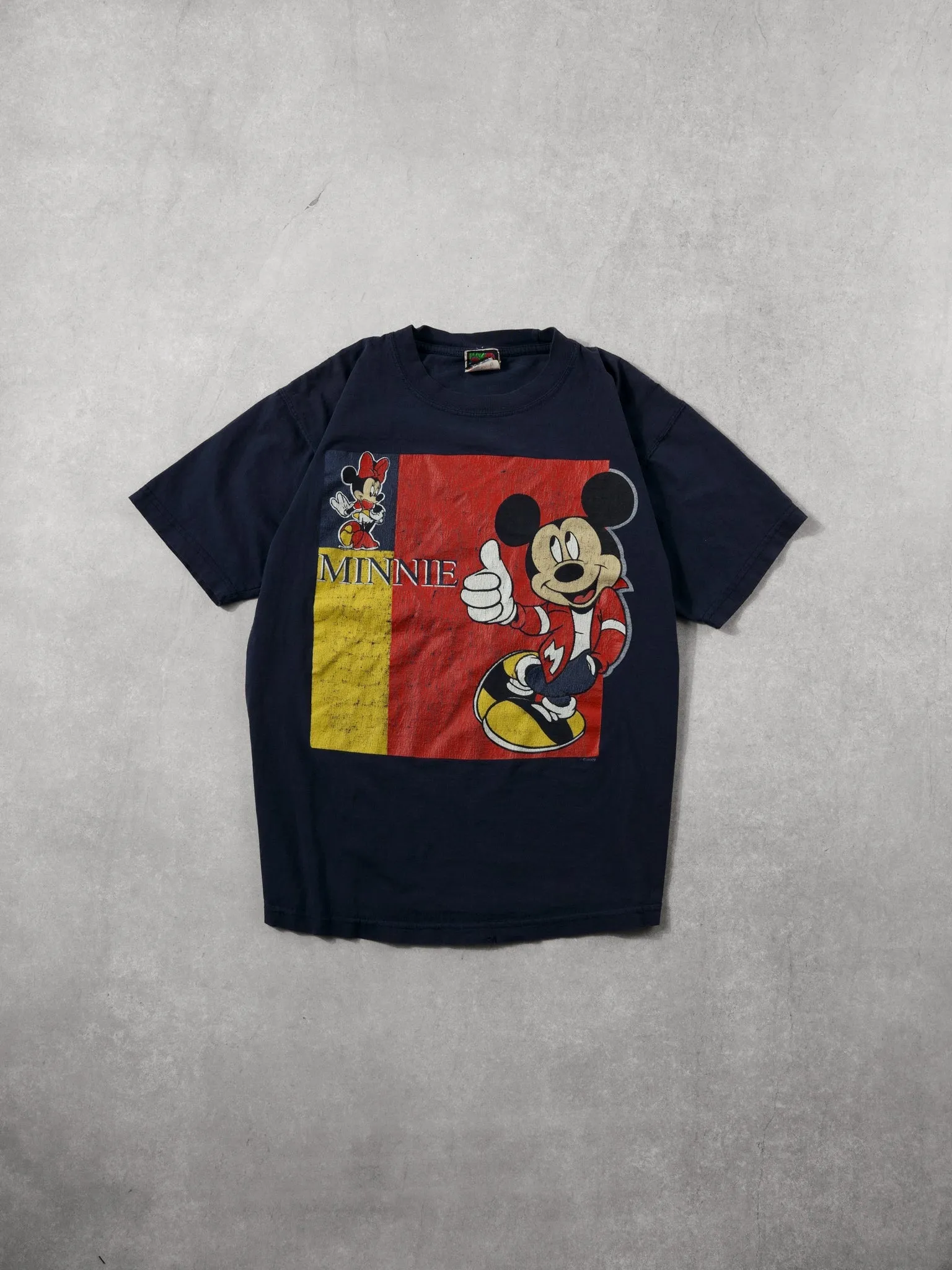 Vintage 90s Navy Blue Minnie Mouse Graphic Tee (S) sold by Rebalance Vintage