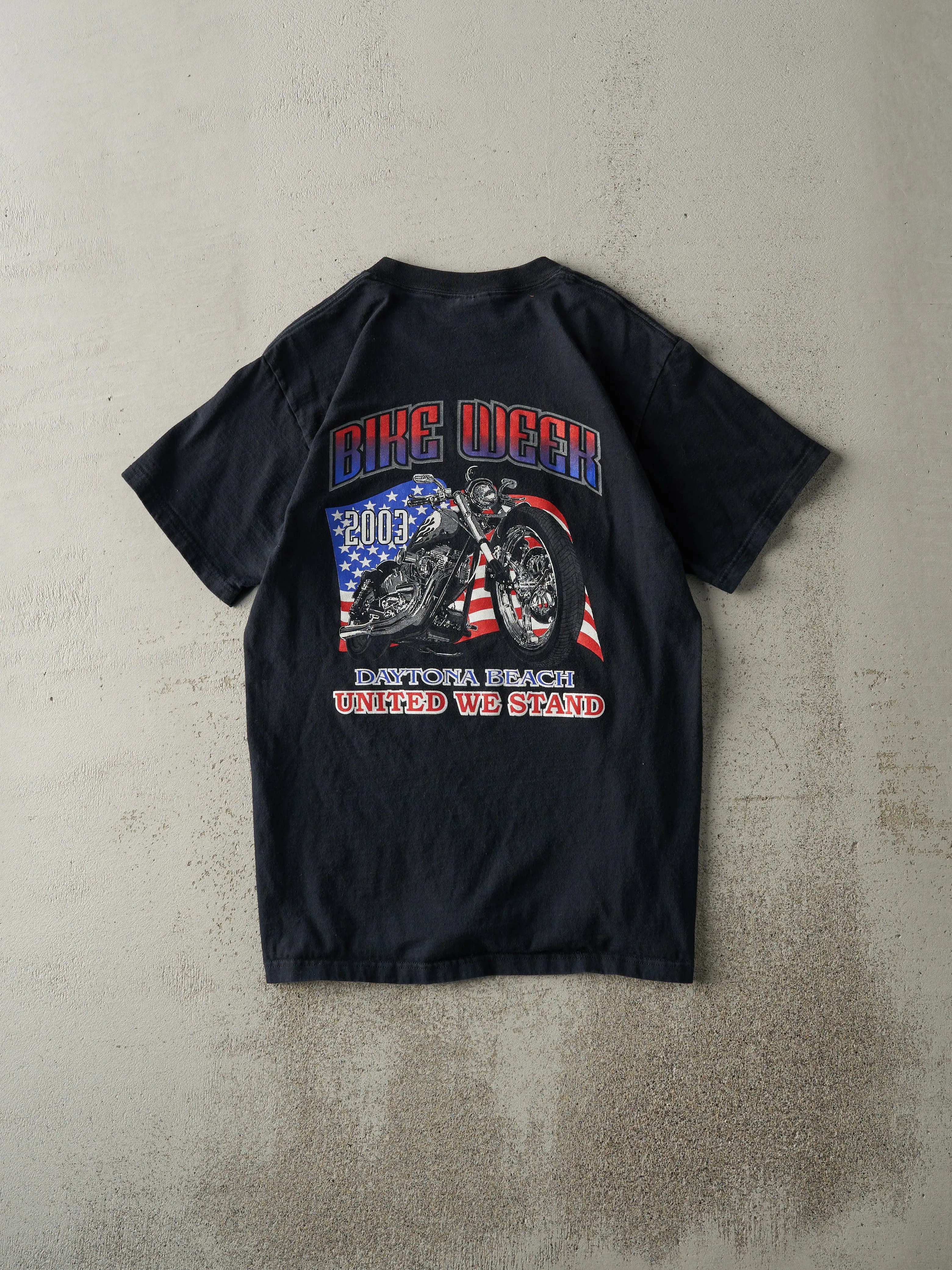 Vintage 03' Black Daytona Beach Bike Week Tee (S) sold by Rebalance Vintage