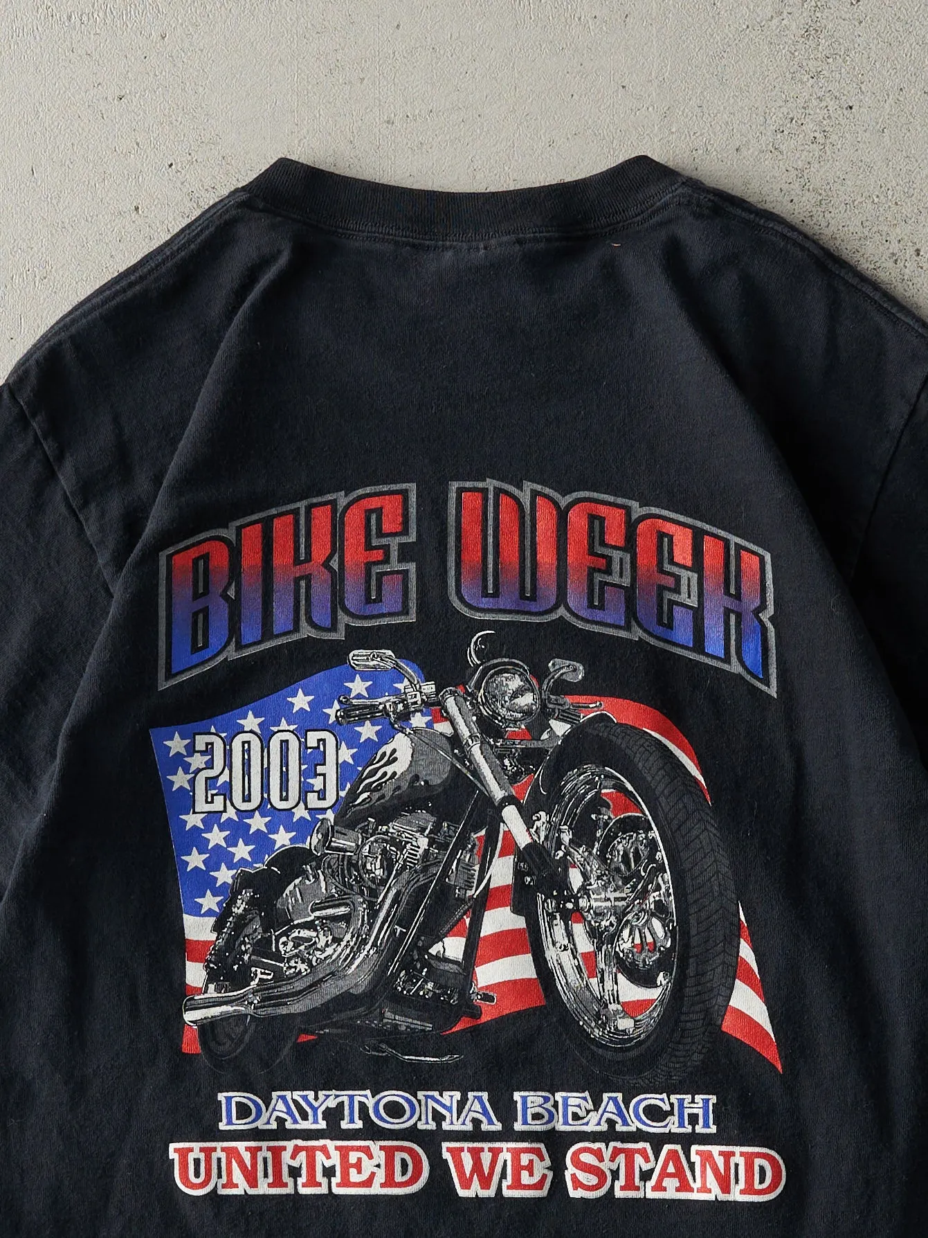 Vintage 03' Black Daytona Beach Bike Week Tee (S) sold by Rebalance Vintage product image thumbnail 4