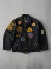 Vintage 70s Black BUMBACO'S Sports Center Patchwork Wool Jacket (S/M) sold by Rebalance Vintage