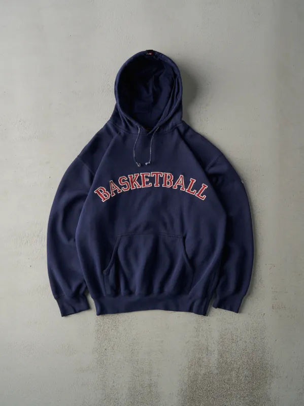 Vintage Y2K Navy Blue Basketball Hoodie (M) sold by Rebalance Vintage
