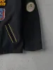 Vintage 70s Black BUMBACO'S Sports Center Patchwork Wool Jacket (S/M) sold by Rebalance Vintage