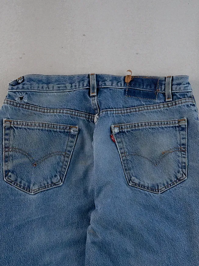 Vintage 90s Blue Levi's 550 Denim Jeans (33x32) sold by Rebalance Vintage product image thumbnail 4