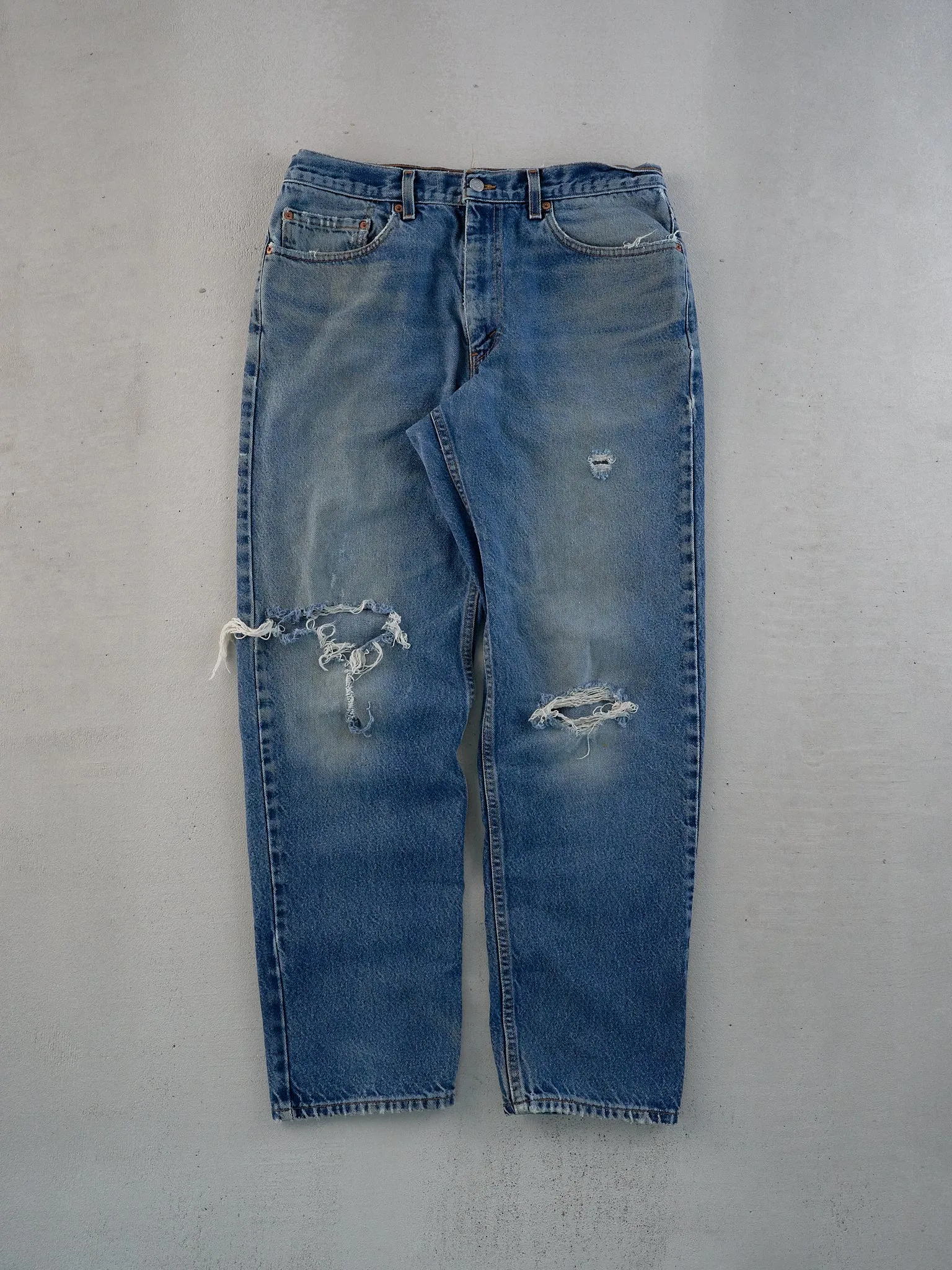 Vintage 90s Blue Levi's 550 Denim Jeans (33x32) sold by Rebalance Vintage