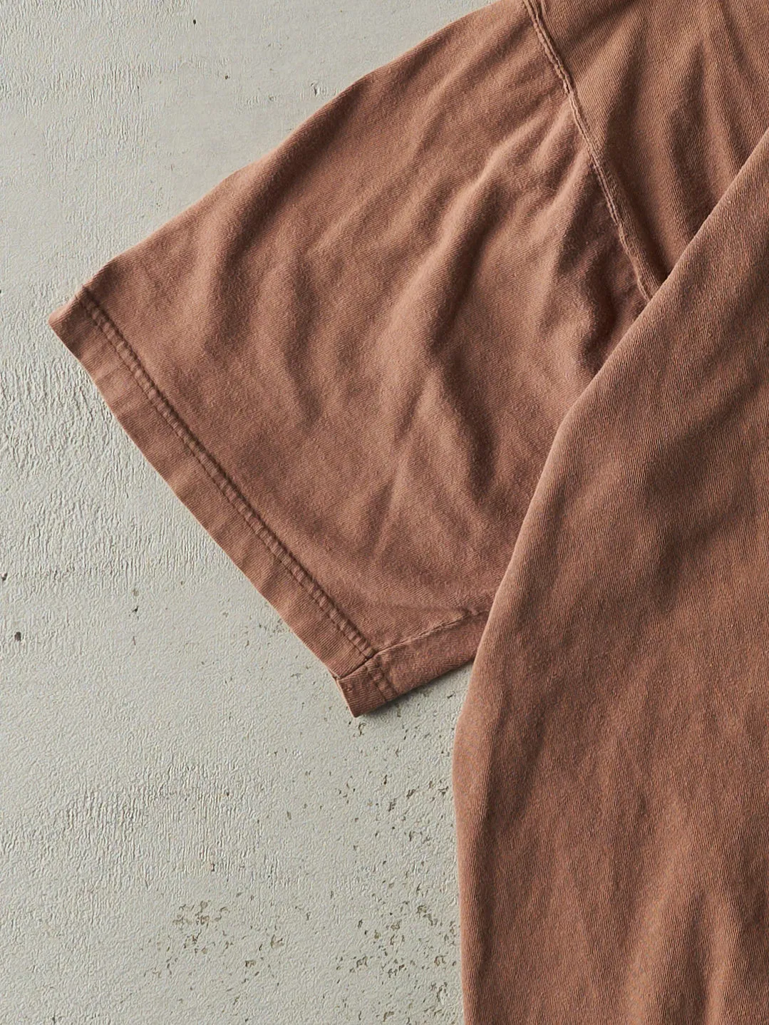 Vintage 90s Brown Blank Boxy Pocket Tee (XL) sold by Rebalance Vintage product image thumbnail 3