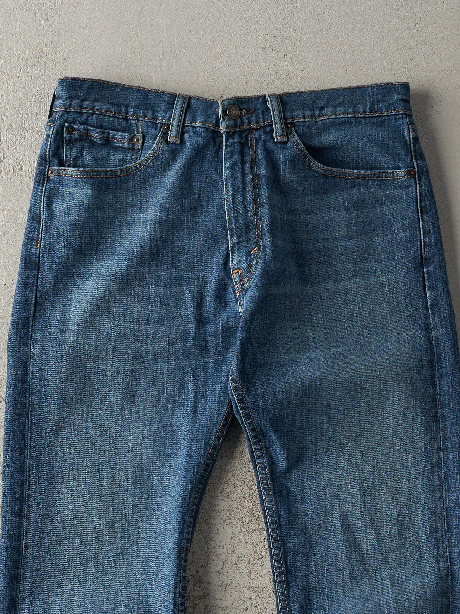 Vintage Y2K Dark Wash Levi's 505 Jeans (34x29) sold by Rebalance Vintage product image thumbnail 3