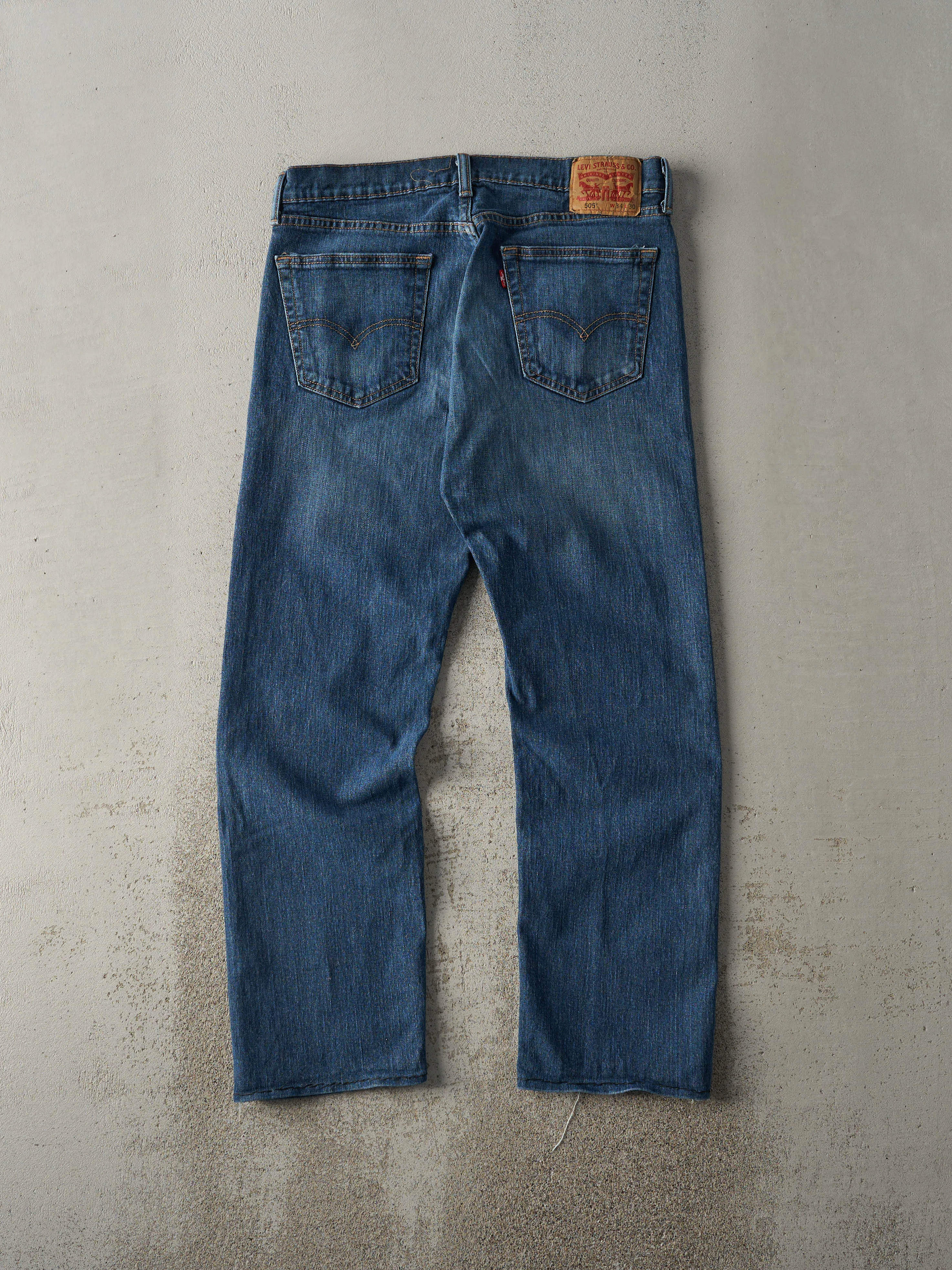 Vintage Y2K Dark Wash Levi's 505 Jeans (34x29) sold by Rebalance Vintage product image thumbnail 2