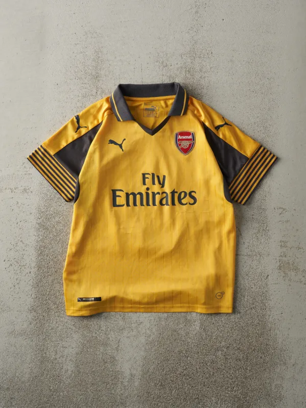 Vintage Y2K Yellow Puma Arsenal Héctor Bellerín Soccer Jersey (XS) sold by Rebalance Vintage