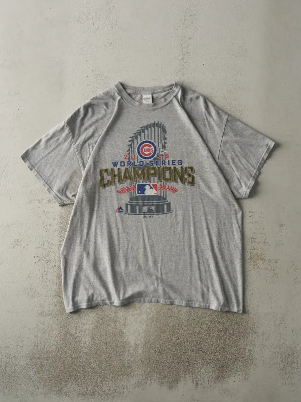 16' Grey Chicago Cubs World Series Champions (L) sold by Rebalance Vintage