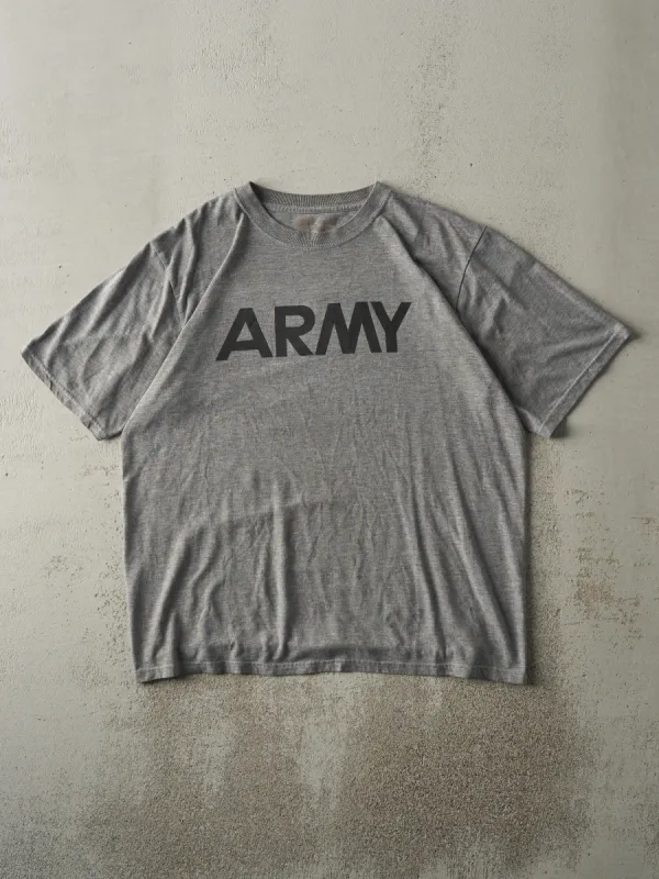 Vintage Y2K Grey US Army Tee (L) sold by Rebalance Vintage