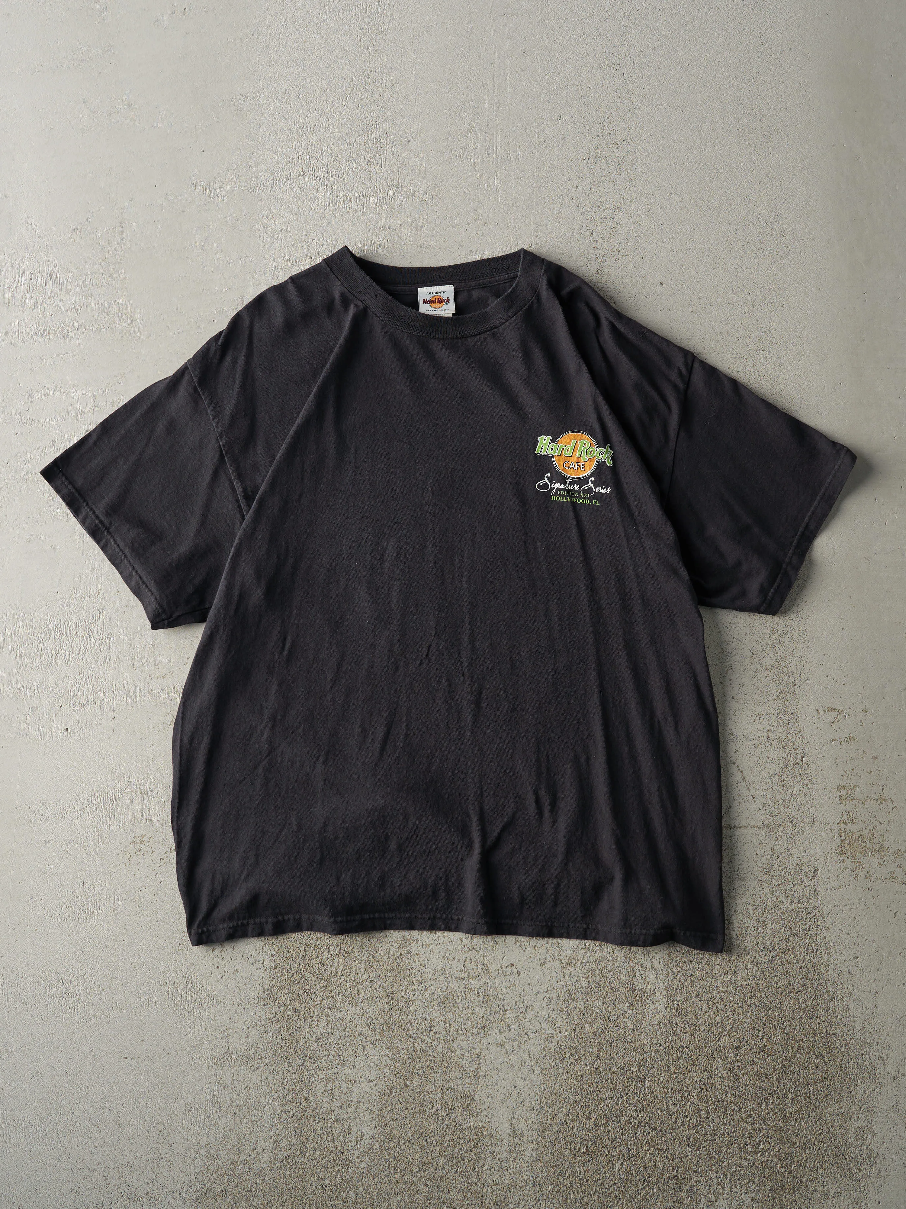 Vintage Y2K Black Bruce Springsteen Hard Rock Cafe Hollywood Tee (L) sold by Rebalance Vintage product image thumbnail 2