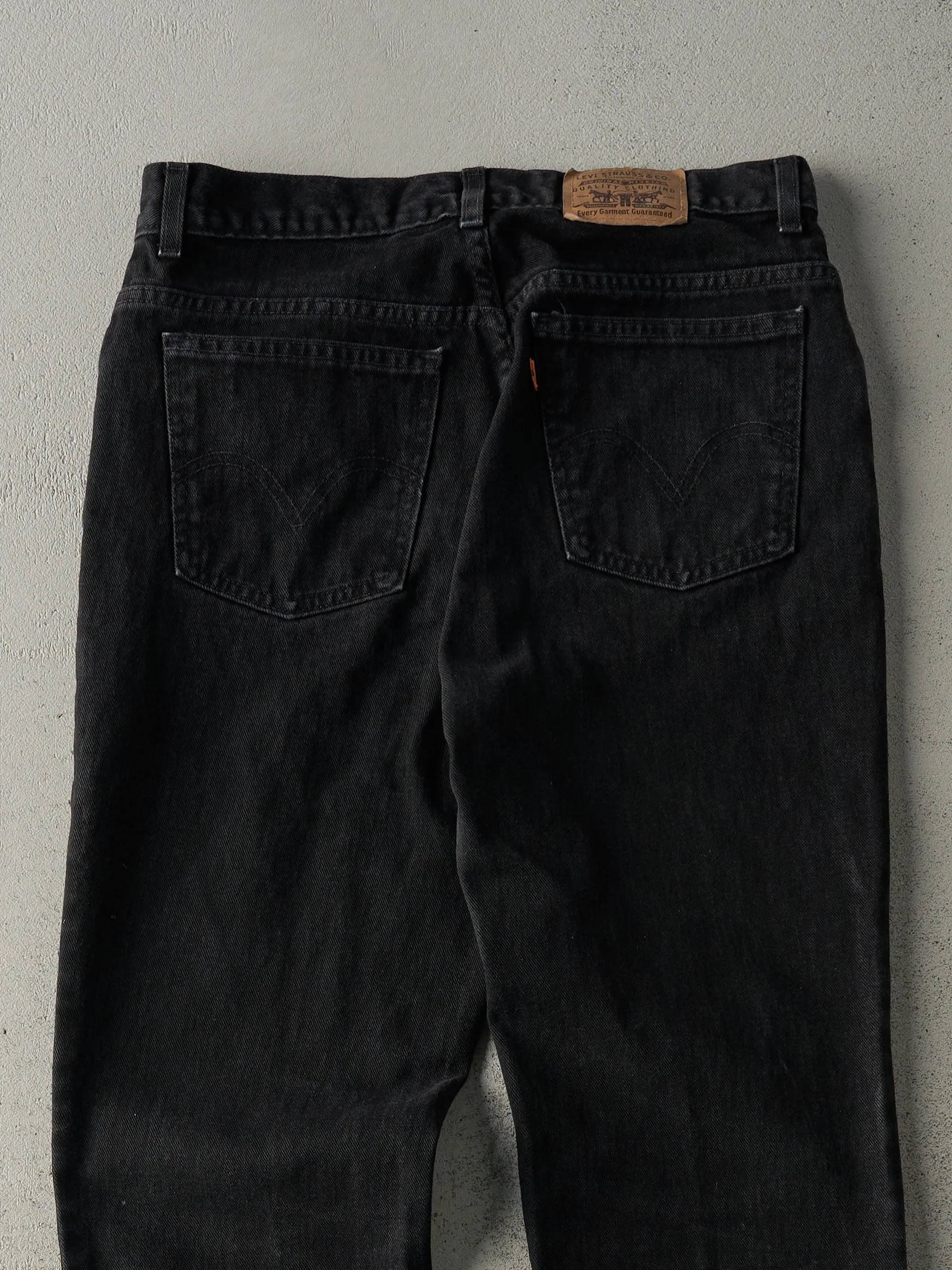 Vintage 90s Black Levi's Orange Tab Denim Pants (32x30) sold by Rebalance Vintage product image thumbnail 4