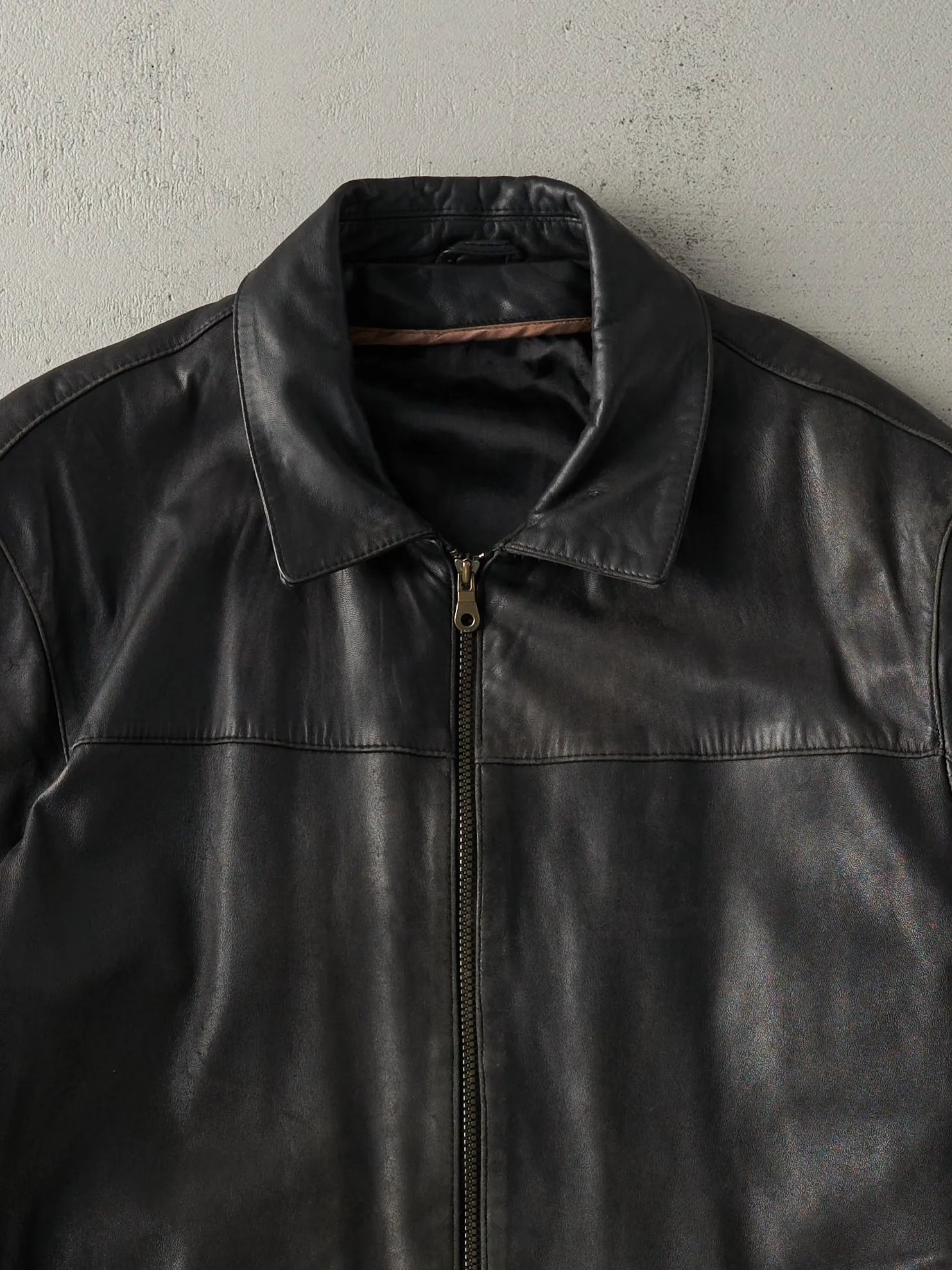 Vintage 90s Black Leather Jacket (M/L) sold by Rebalance Vintage product image thumbnail 3