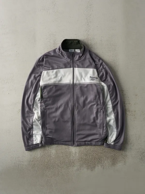 Vintage Y2K Grey & Green Reebok Track Jacket (M/L) sold by Rebalance Vintage