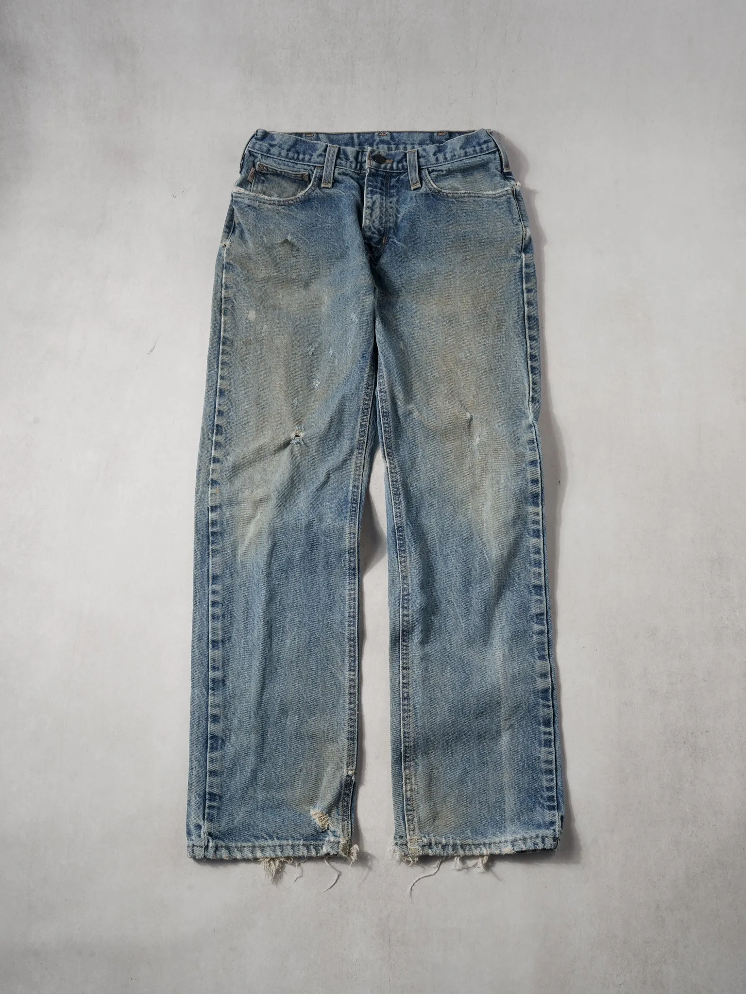 Vintage 90s Washed Blue Carhartt Relax Fit Carpenter Denim Jeans (32x32) sold by Rebalance Vintage