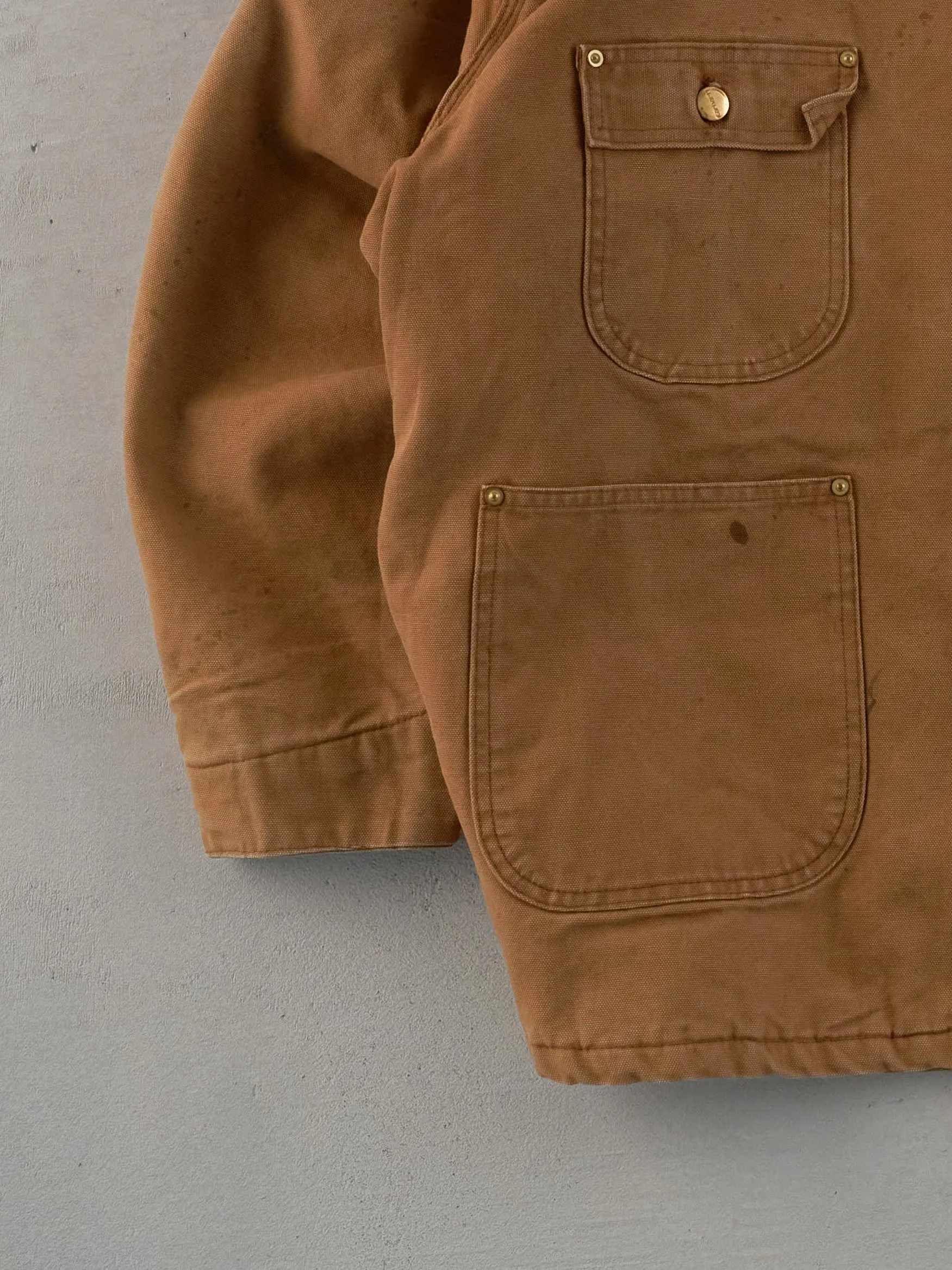 Vintage 90s Khaki Carhartt Workwear Collared Jacket (XXL) sold by Rebalance Vintage product image thumbnail 3