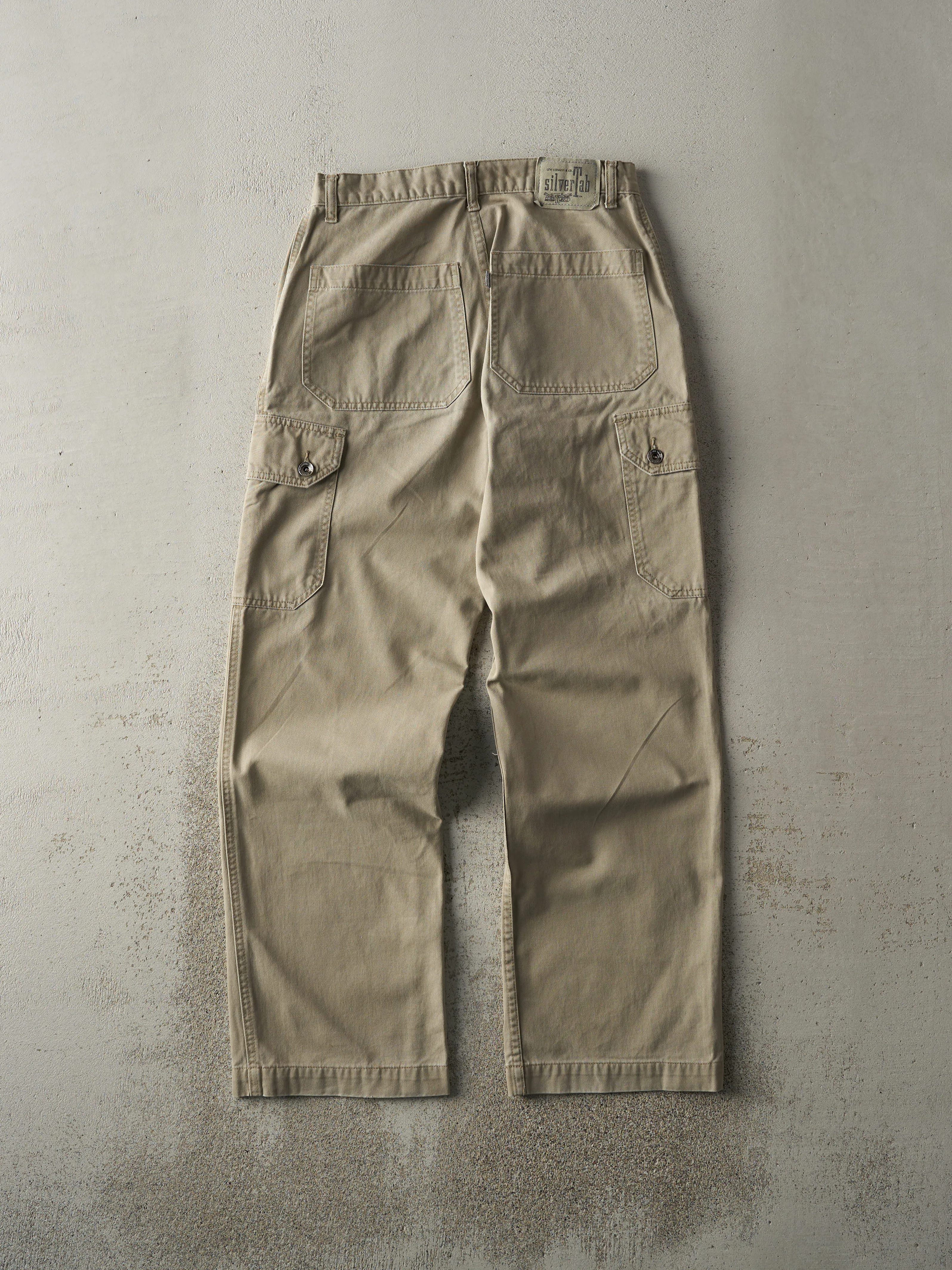 Vintage Y2K Beige Levi's SilverTab Cargo Pants (29x30.5) sold by Rebalance Vintage product image thumbnail 2