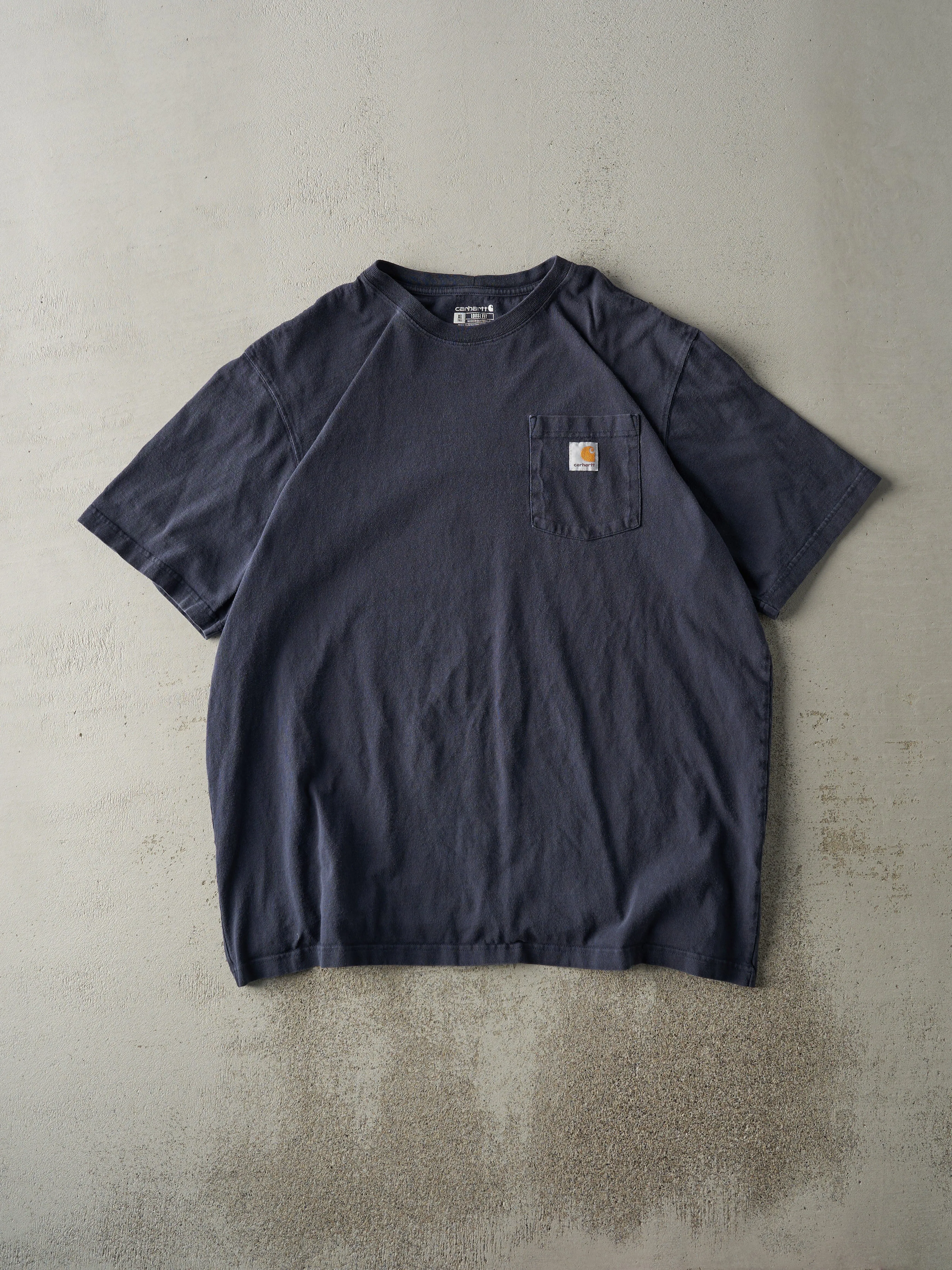 Vintage Y2K Navy Blue Carhartt Pocket Tee (XL/XXL) sold by Rebalance Vintage