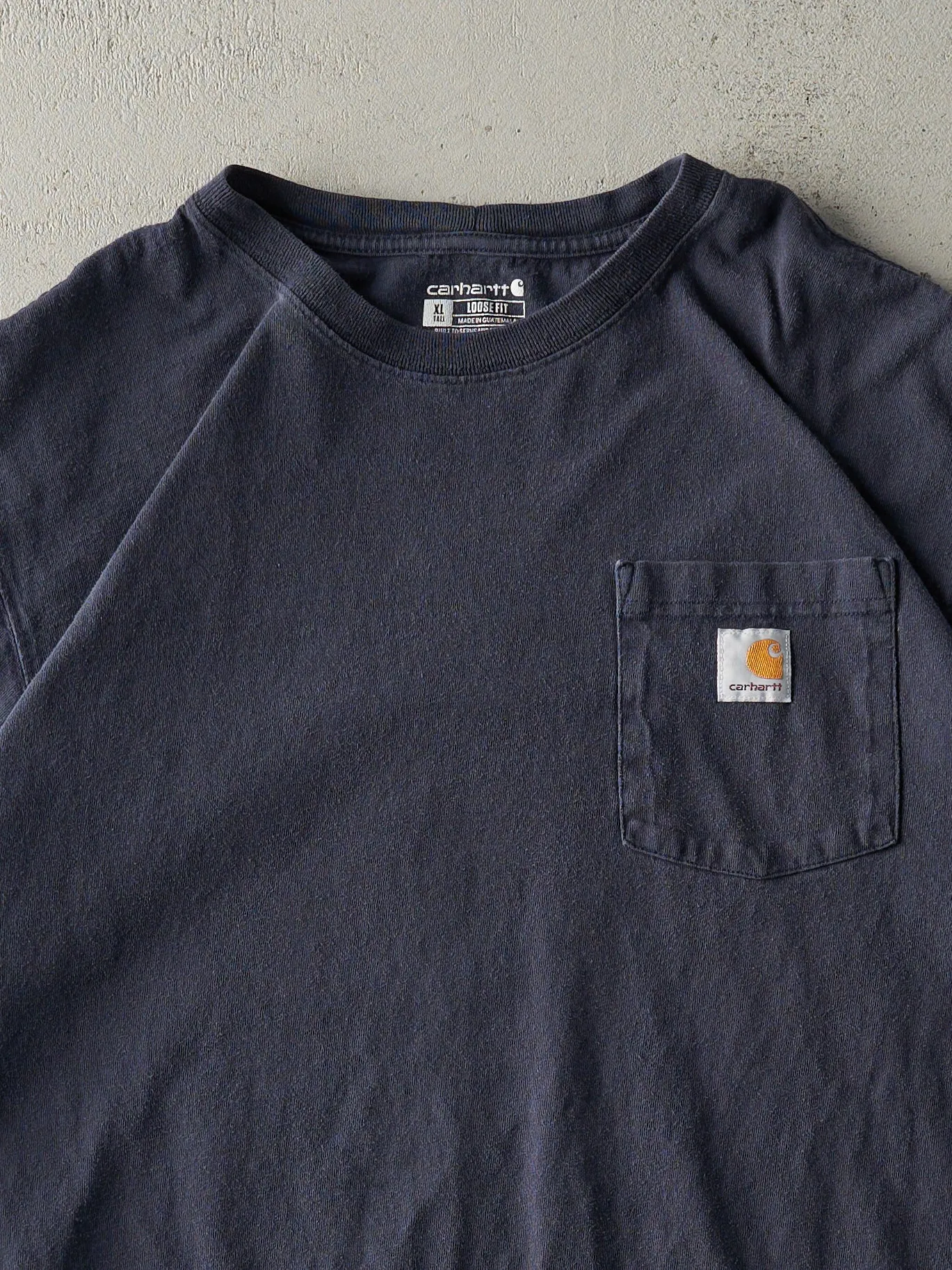 Vintage Y2K Navy Blue Carhartt Pocket Tee (XL/XXL) sold by Rebalance Vintage product image thumbnail 2
