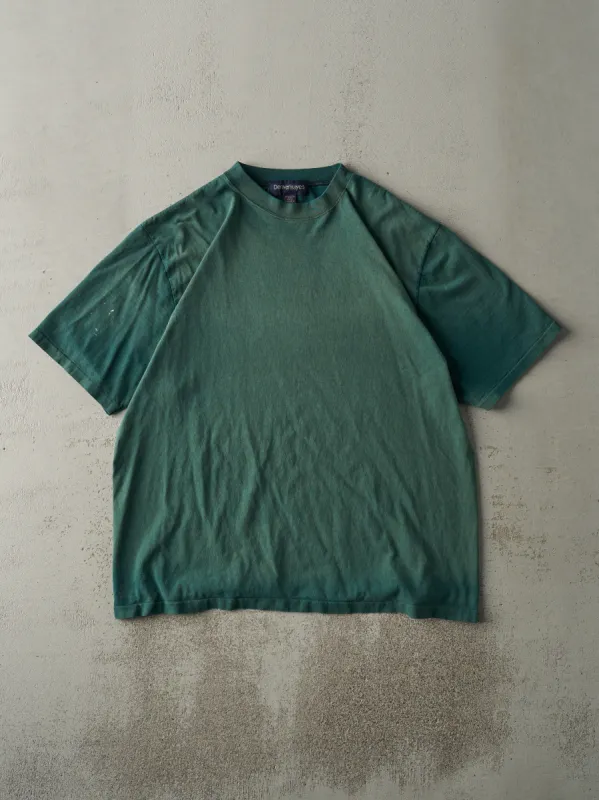 Vintage 90s Sun Faded Green Blank Tee (L/XL) sold by Rebalance Vintage