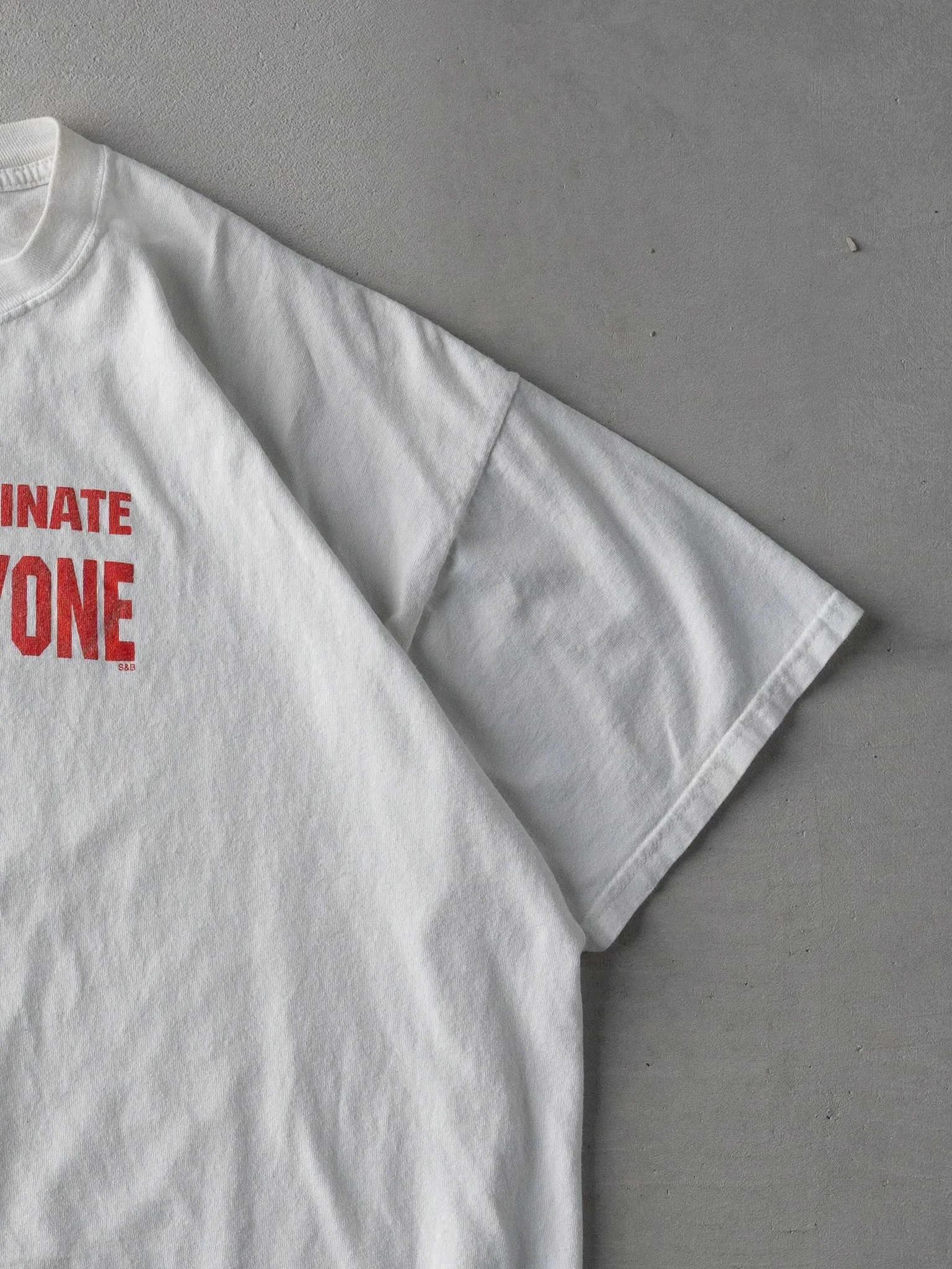 Vintage Y2k White "I Hate Everyone" Tee (L/XL) sold by Rebalance Vintage product image thumbnail 3