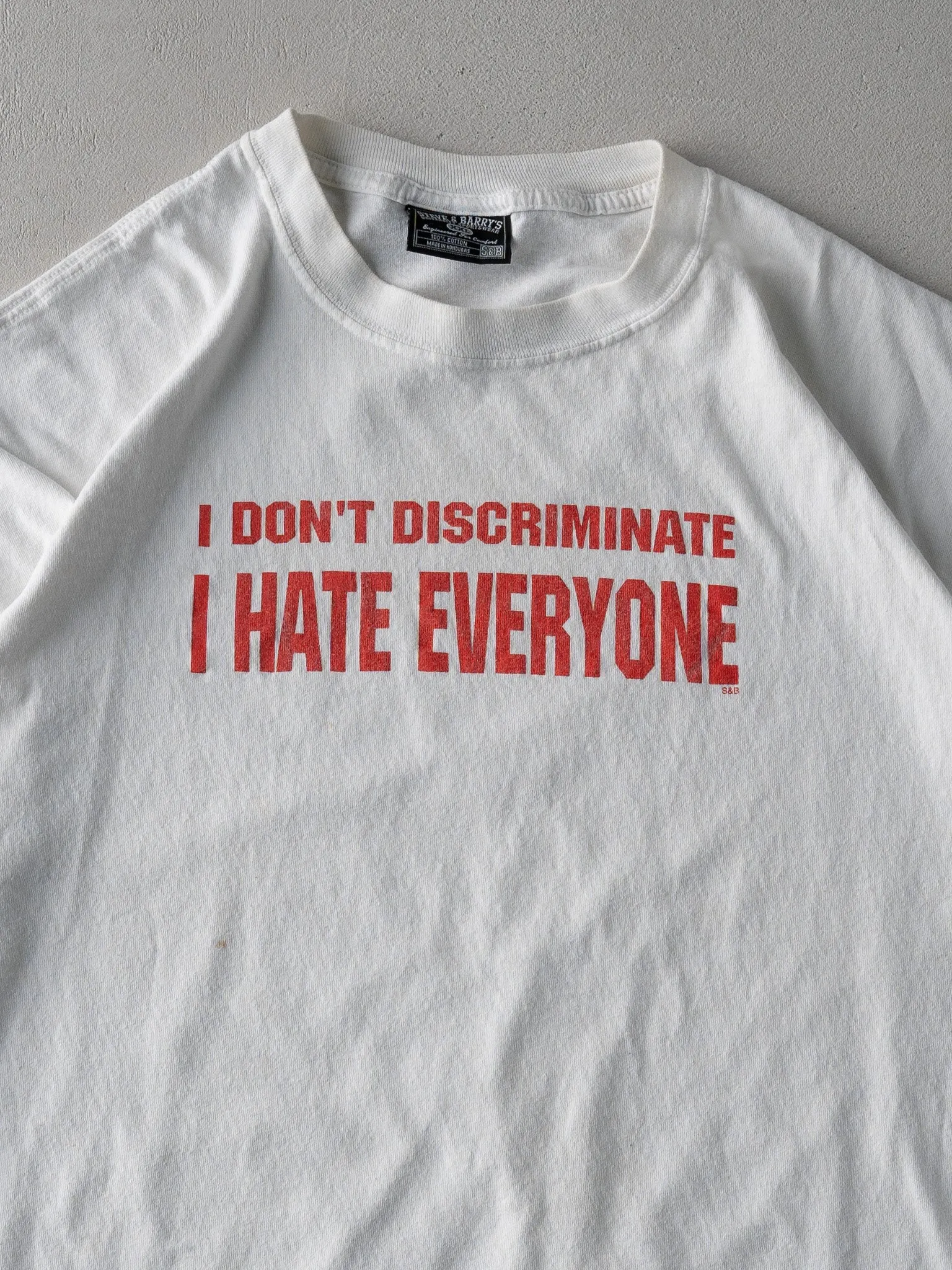Vintage Y2k White "I Hate Everyone" Tee (L/XL) sold by Rebalance Vintage product image thumbnail 2