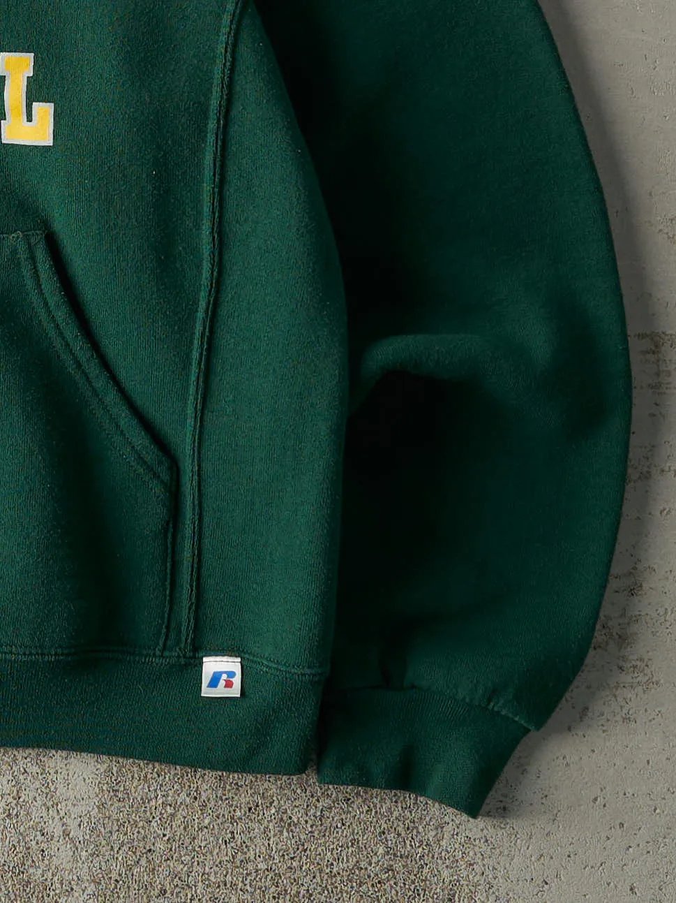 Vintage Y2K Forest Green Raider Baseball Russell Athletics Hoodie (M) sold by Rebalance Vintage product image thumbnail 4