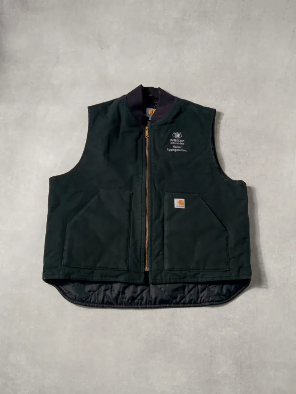 Vintage Y2k Black Walker Industries Carhartt Workwear Vest (L) sold by Rebalance Vintage