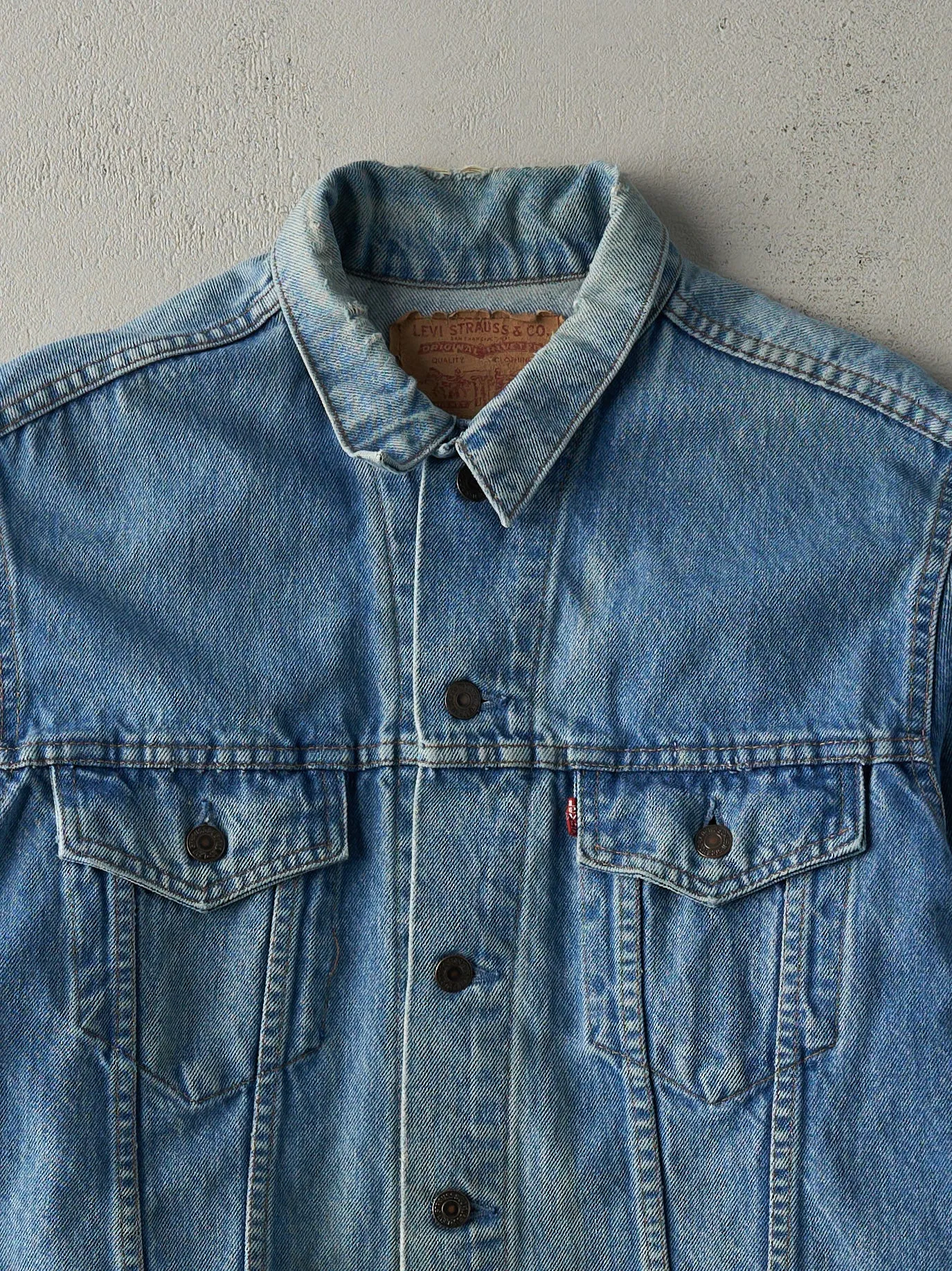 Vintage 90s Light Wash Levi's Type 3 Denim Jacket (S/M) sold by Rebalance Vintage product image thumbnail 2