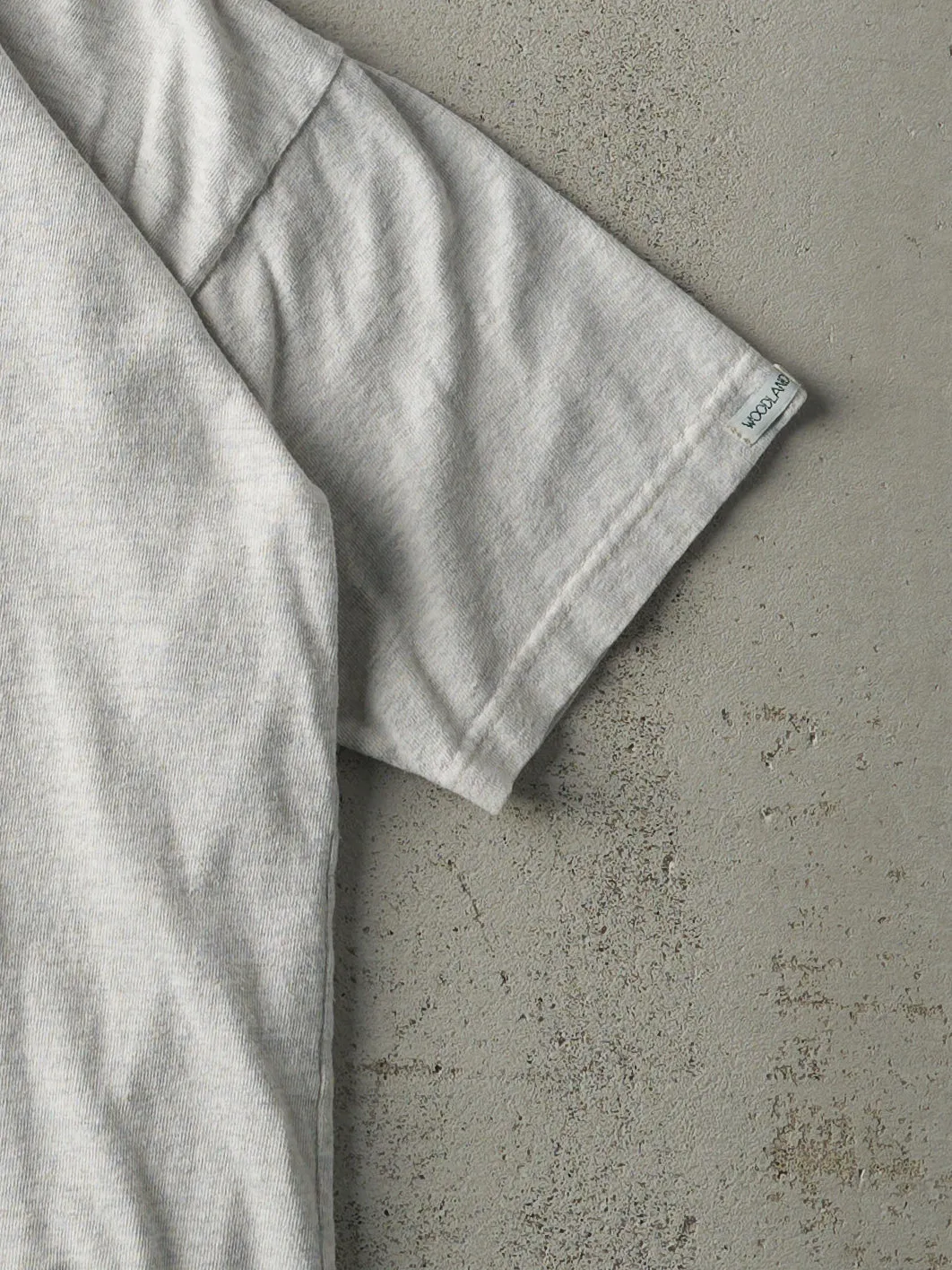 Vintage 90s Heather Grey Blank Tee (S) sold by Rebalance Vintage product image thumbnail 3