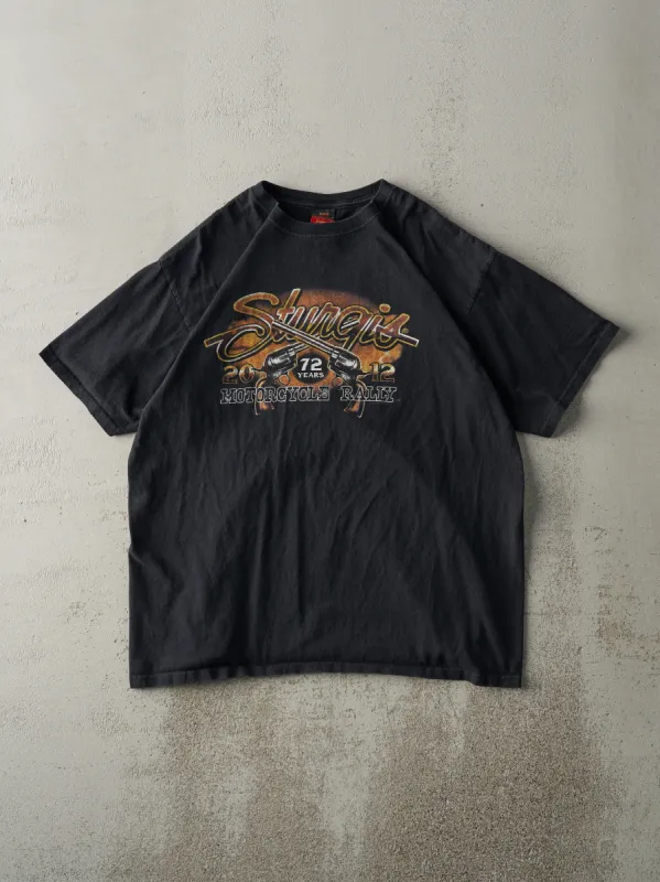 Vintage 11' Black Sturgis Bike Rally Tee (L) sold by Rebalance Vintage