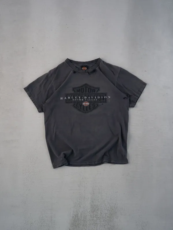 Vintage Y2k Washed Black Harley Davidson Michigan Graphic Tee (M) sold by Rebalance Vintage