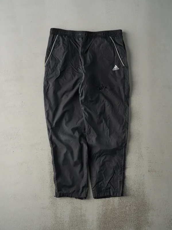 Vintage Y2K Black Adidas Windbreaker Pants (36x29) sold by Rebalance Vintage