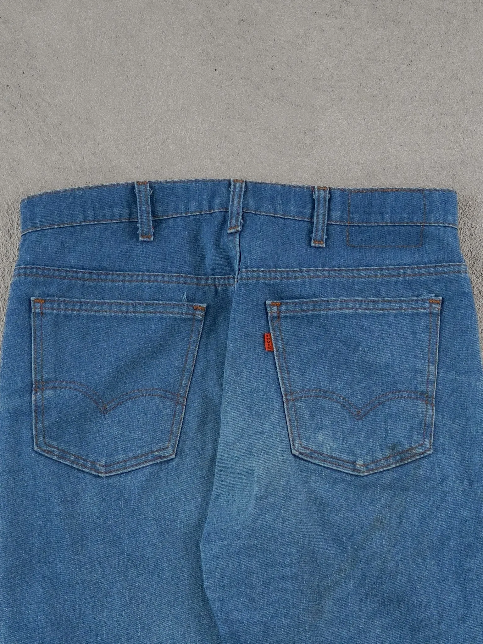 Vintage 70s Blue Levi's Denim Jeans (34x33) sold by Rebalance Vintage product image thumbnail 4