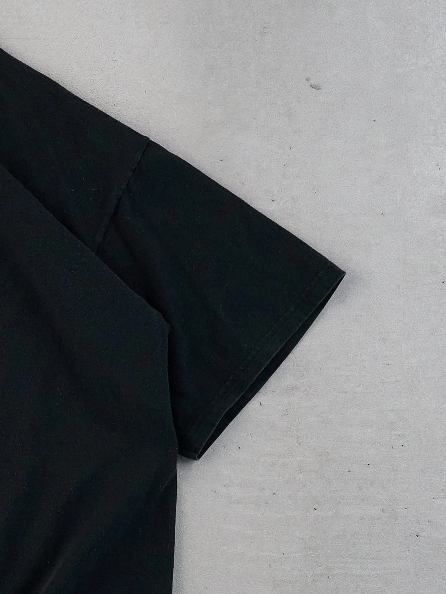 Vintage 90s Black Russell Athletics Blank Tee (L) sold by Rebalance Vintage product image thumbnail 3