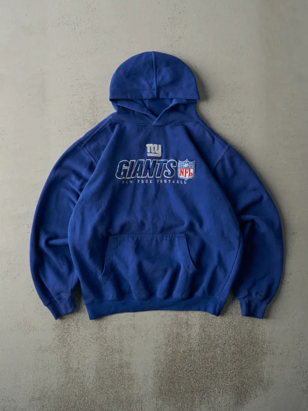 Vintage 90s Royal Blue New York Giants Embroidered Hoodie (S/M) sold by Rebalance Vintage