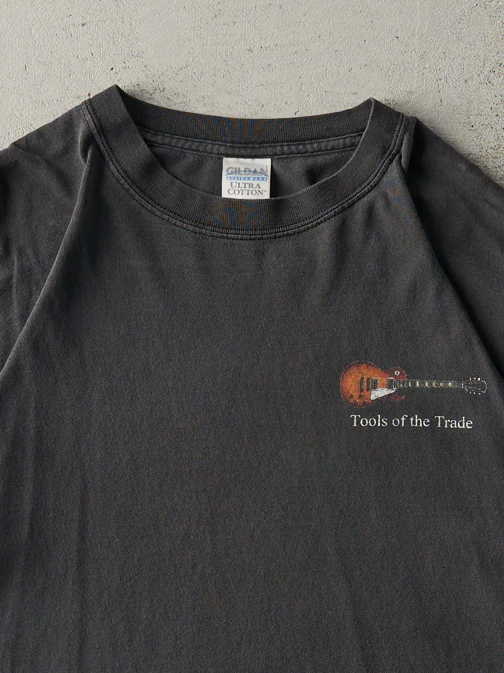 Vintage Y2K Faded Black Tools of the Trade Guitar Tee (M) sold by Rebalance Vintage product image thumbnail 3