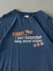 Vintage Y2K Slate Blue "Absent Minded" Tee (L) sold by Rebalance Vintage