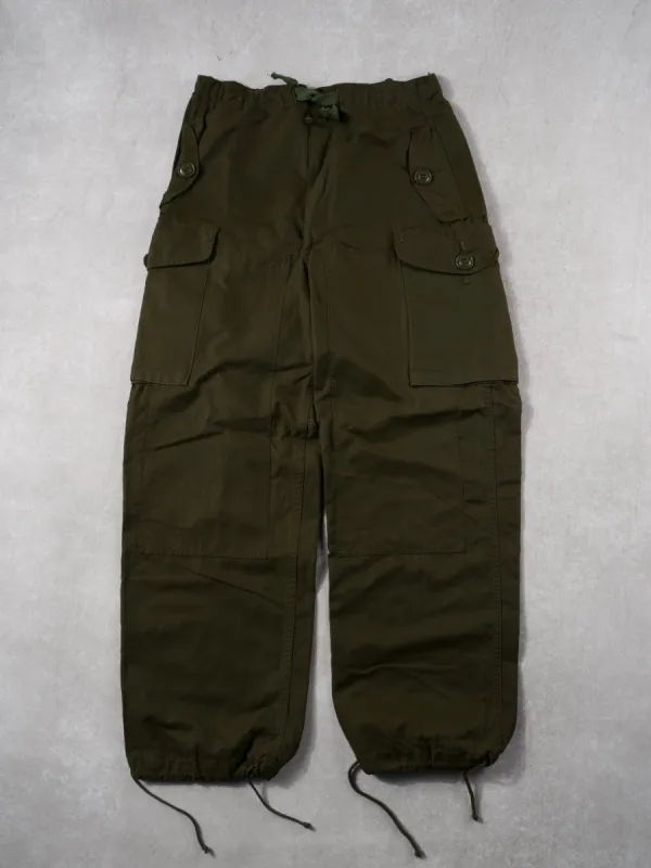 Vintage 70s Green Army Parachute Pant (28~34x31) sold by Rebalance Vintage
