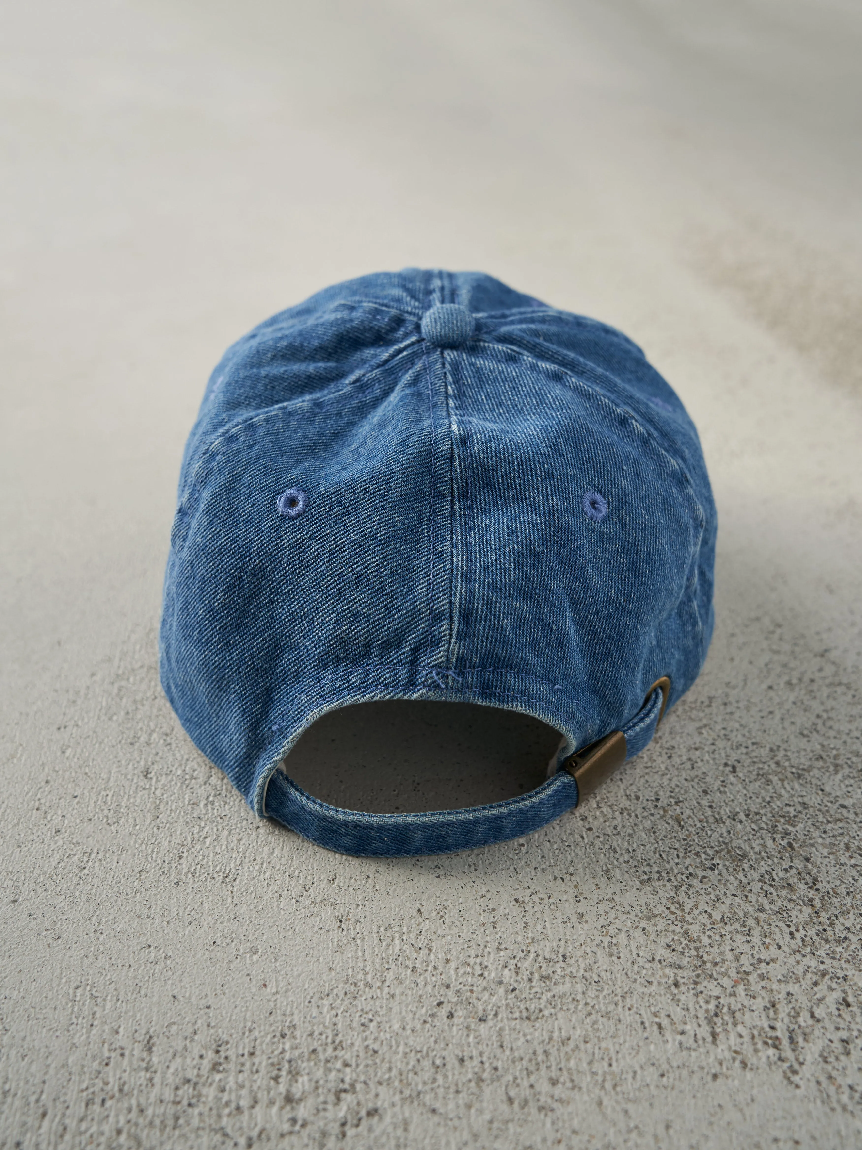 Vintage 90s Mid Wash Embroidered Denim Kellogg's Strap Back Hat sold by Rebalance Vintage product image thumbnail 3