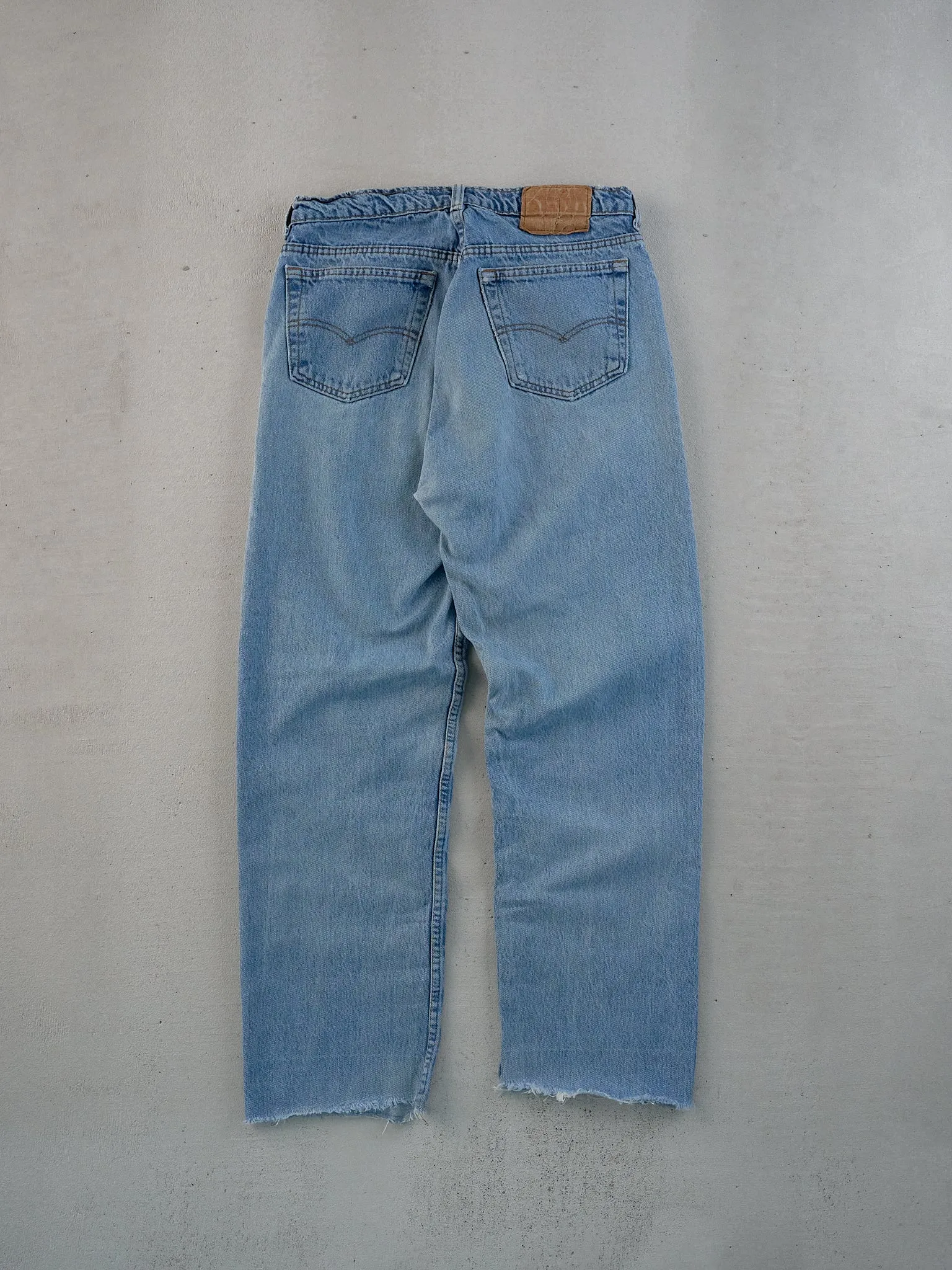 VIntage 90s Washed Blue Levi's 501 Denim Jeans (30x28) sold by Rebalance Vintage product image thumbnail 2